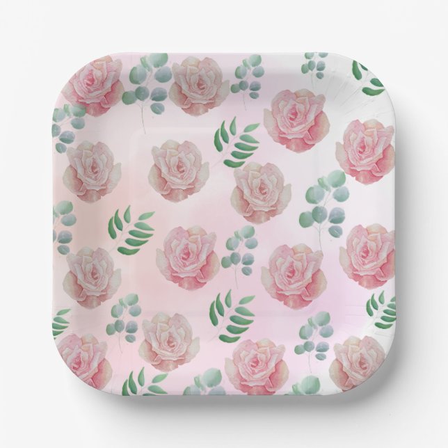 Papierplatte Pappteller (Vorderseite)