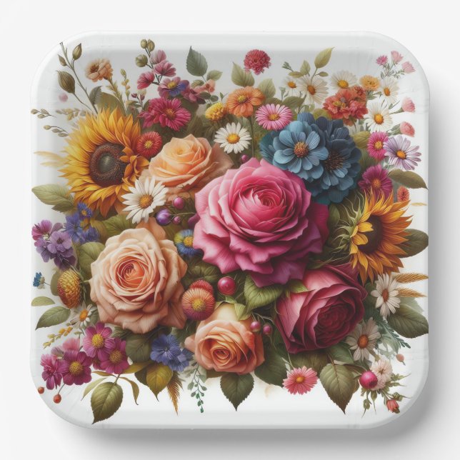 Papierplatte Pappteller (Vorderseite)