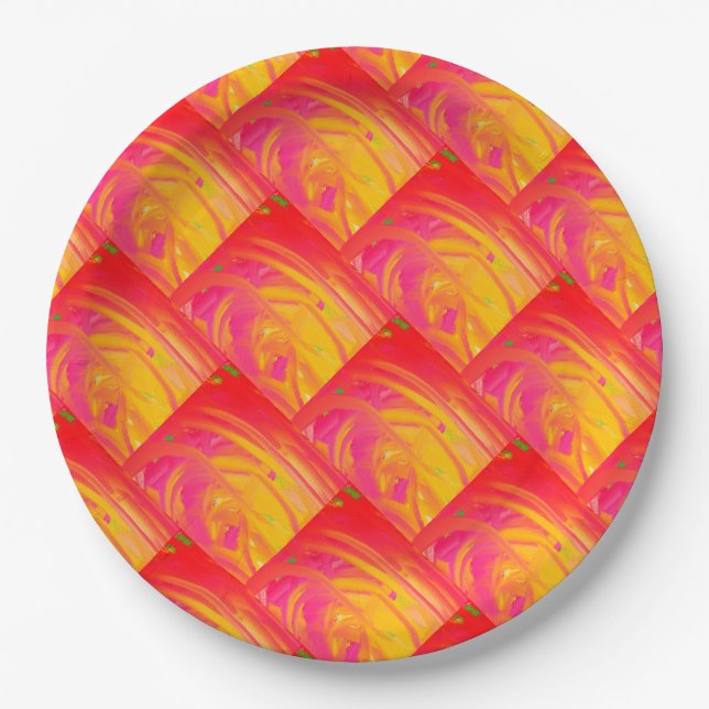 Papierplatte Pappteller (Vorderseite)