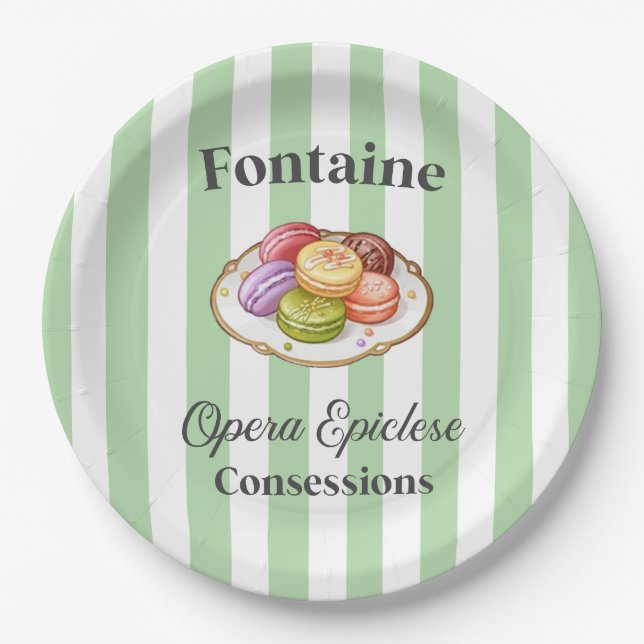 Papierplatte Pappteller (Vorderseite)