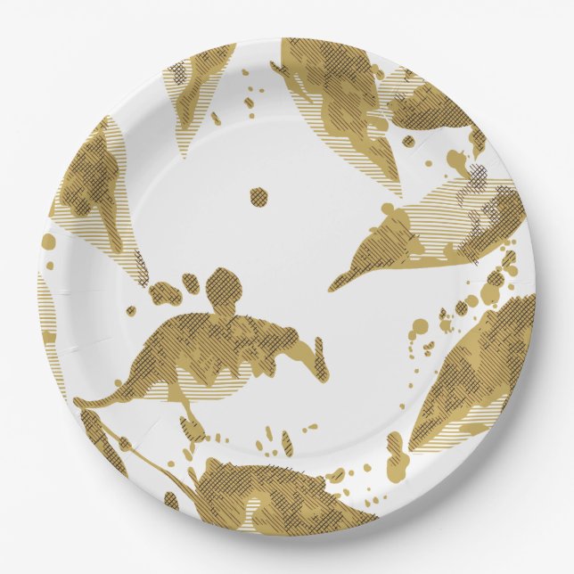 Papierplatte Pappteller (Vorderseite)