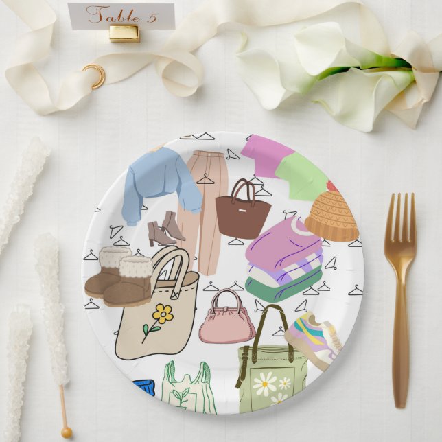 Papierplatte Pappteller (Hochzeit)