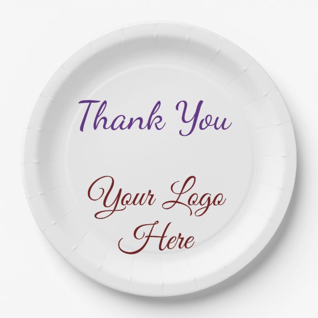 Papierplatte Pappteller (Vorderseite)