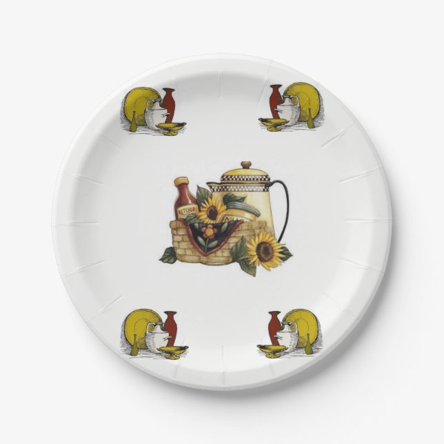 Papierplatte Pappteller (Vorderseite)