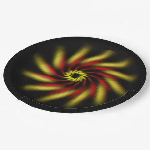 Papierplatte - Pinwheel Pappteller