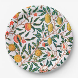 PAPIERPLATTE: WILLIAM MORRIS : POMEGRANATE PAPPTELLER