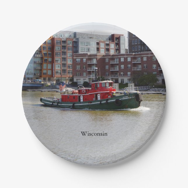 Papierplatte Wisconsin Pappteller (Vorderseite)