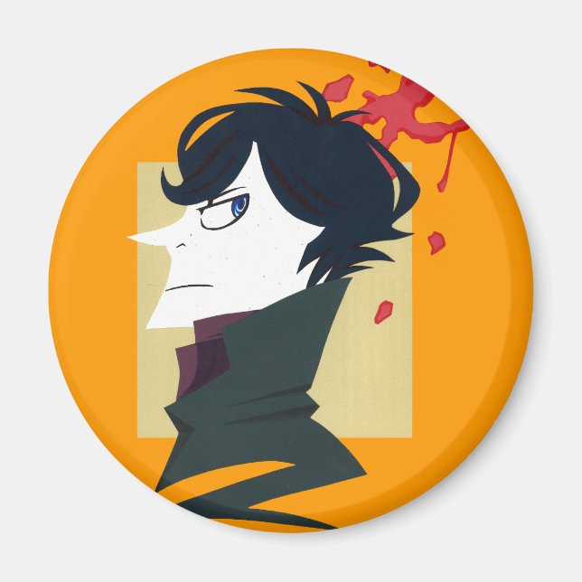 Papierportrait Magnet (Vorne)