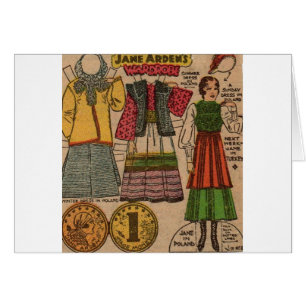 Papierpuppe Polnische Kleidung der 1930er Jahre