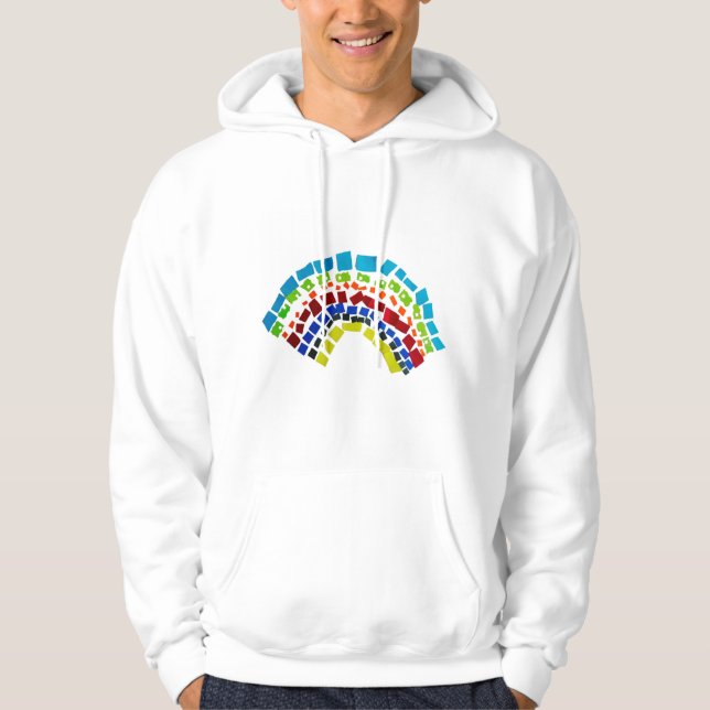 Papierregenbogen Hoodie (Vorderseite)