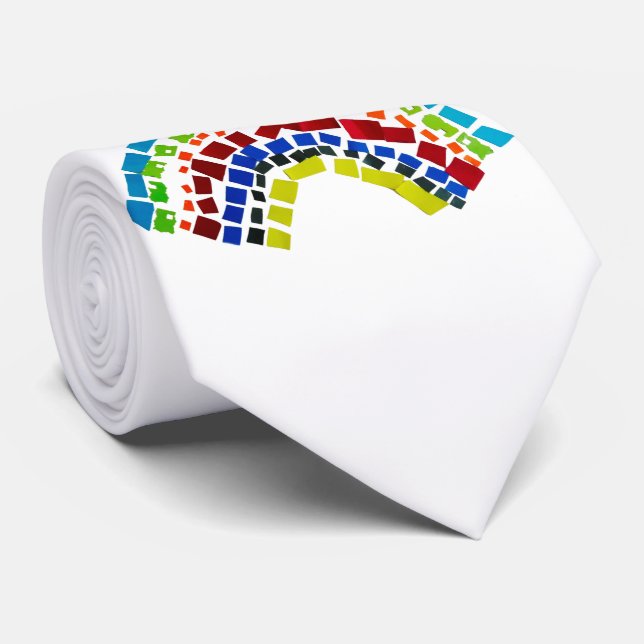 Papierregenbogen Krawatte (Gerollt)