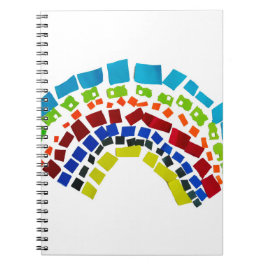 Papierregenbogen Notizblock