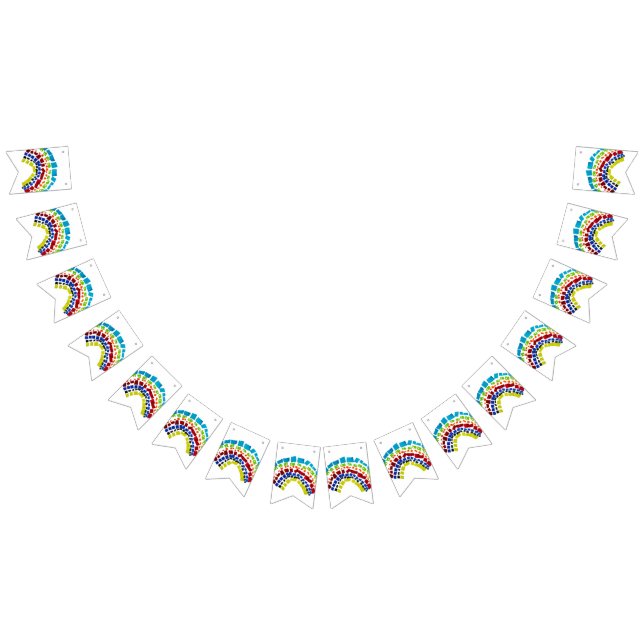 Papierregenbogen Wimpelkette (Alle)