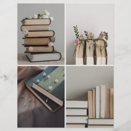 Papiers für Scrapbooking im ästhetischen Buchliebh