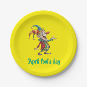 Papierschalen, Aprilscherz-Clown Pappteller