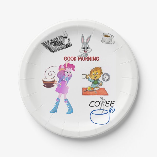 Papierschalen Frühstück Pappteller (Vorderseite)