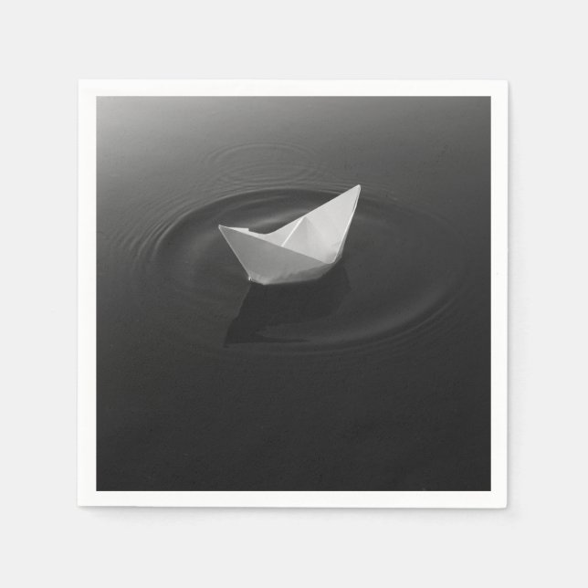 Papierschiff-Odyssee Serviette (Vorderseite)