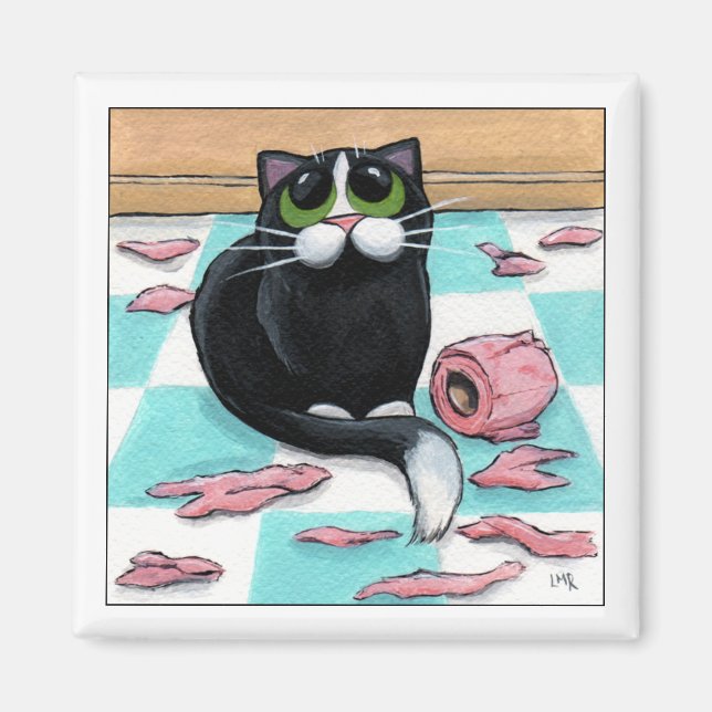 Papierschneider - Katzenmagazin Magnet (Vorne)