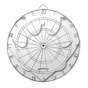 Papierschnitt Dose und Herzform Dartscheibe