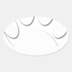 Papierschnitt Dose und Herzform Ovaler Aufkleber