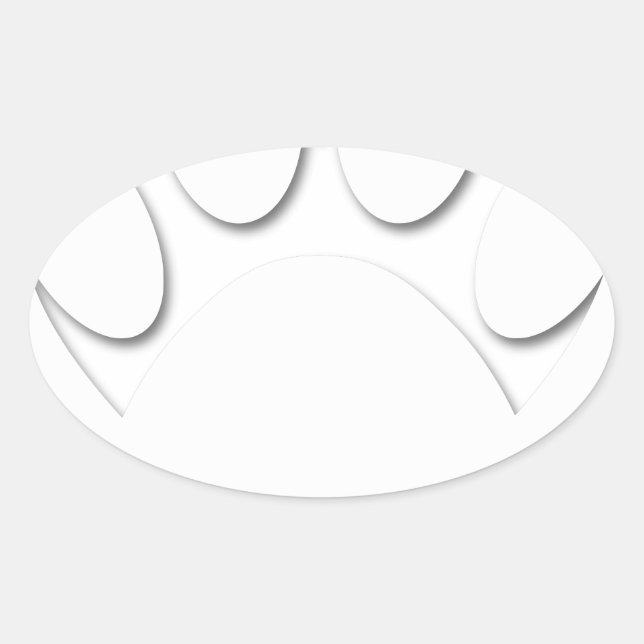 Papierschnitt Dose und Herzform Ovaler Aufkleber (Vorderseite)