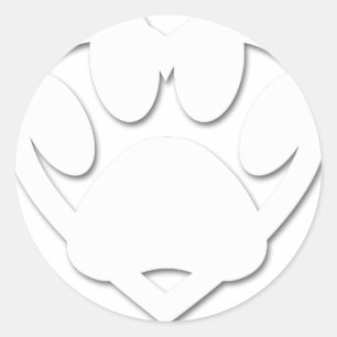 Papierschnitt Dose und Herzform Runder Aufkleber