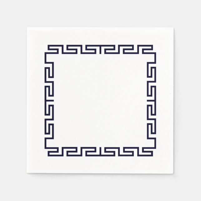 Papierserviette "Mykonos" (Vorderseite)