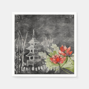 Papierservietten Asiats-Blume