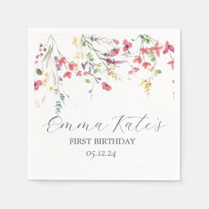 Papierservietten aus Wildblume, moderne Servietten