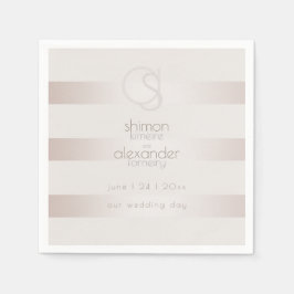 Papierservietten | Elegante, moderne Perlmuttwein