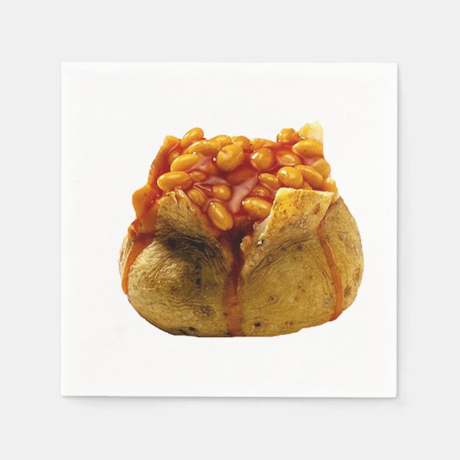 Papierservietten für "Jacket Potato and Boans" (Vorderseite)