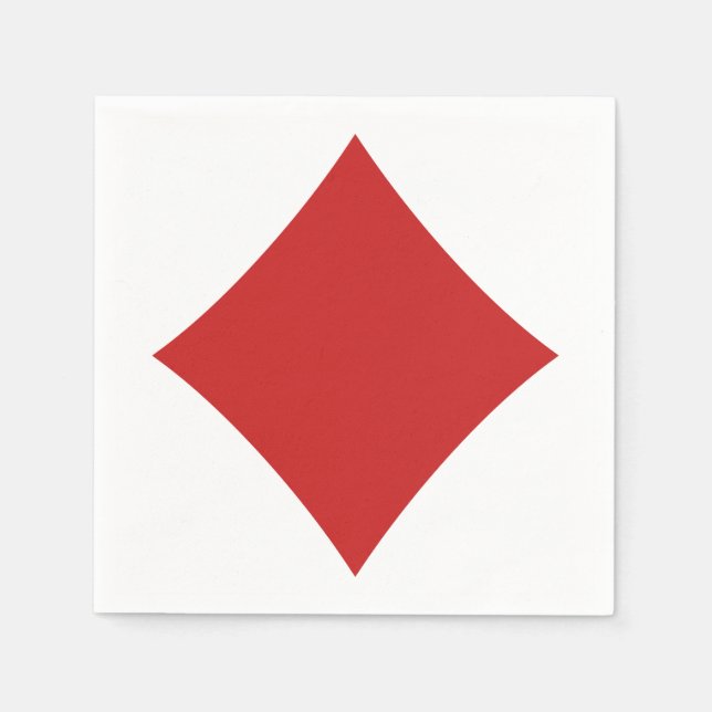 Papierservietten für Kartenspieler - Diamant (Vorderseite)