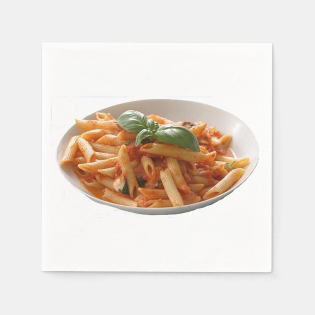 Papierservietten für "Penne Pasta" (Vorderseite)