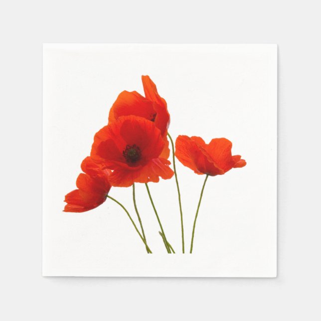 Papierservietten für "Poppies" (Vorderseite)