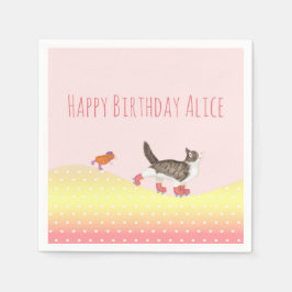 Papierservietten für Rollschuhe Party