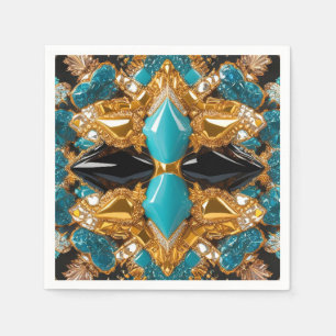 Papierservietten mit Bahamas-Farbdesign