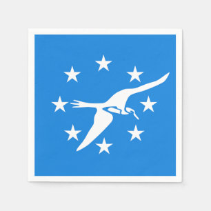 Papierservietten mit Fahne von Corpus Christi