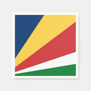 Papierservietten mit seychellischer Farbgestaltung