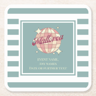 Papierservietten-Unterlage Mallorca Spanien Fiesta Rechteckiger Pappuntersetzer