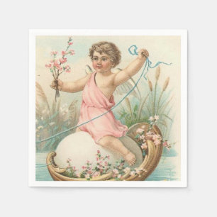 Papierservietten Vintagen Ostern-Engels