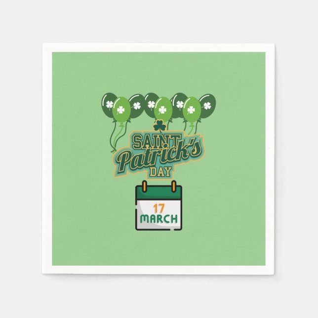 Papierservietten vom St Patrick's Day Party (Vorderseite)