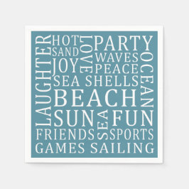 Papierservietten von Custom Color Beach House