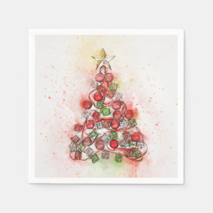 Papierservietten. Weihnachten. Serviette