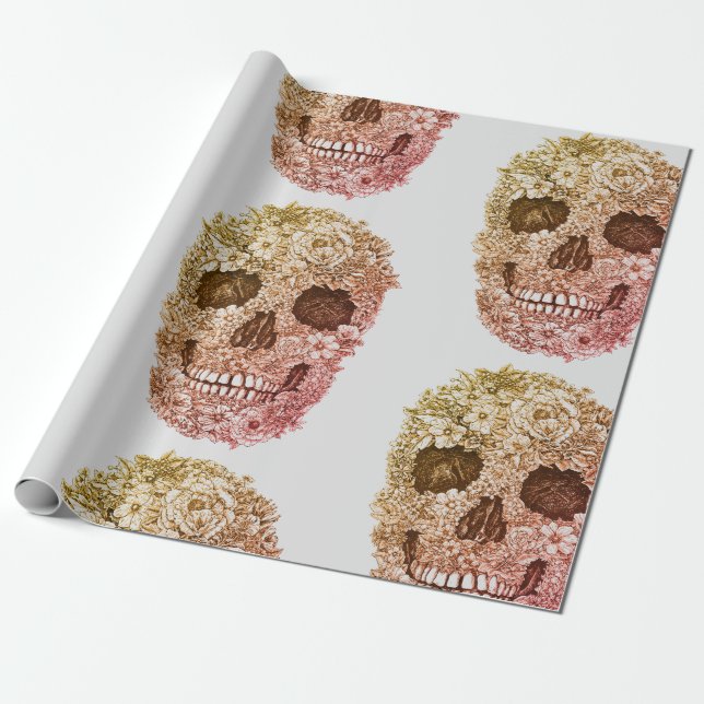 PAPIERSKULL-ROSE GESCHENKPAPIER (Ungerollt)