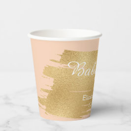 Papiersorten "Classic Gold/Pink" 8 oz. Pappbecher