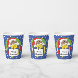 Papiersorten "Der Weihnachtsmann präsentiert" 8 oz Pappbecher