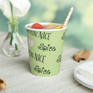 Papiersorten "Zucker und Gewürze" 8 oz. Pappbecher