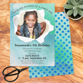 Papierstapel Form Foto Pastellfarbenvorlage Einladung