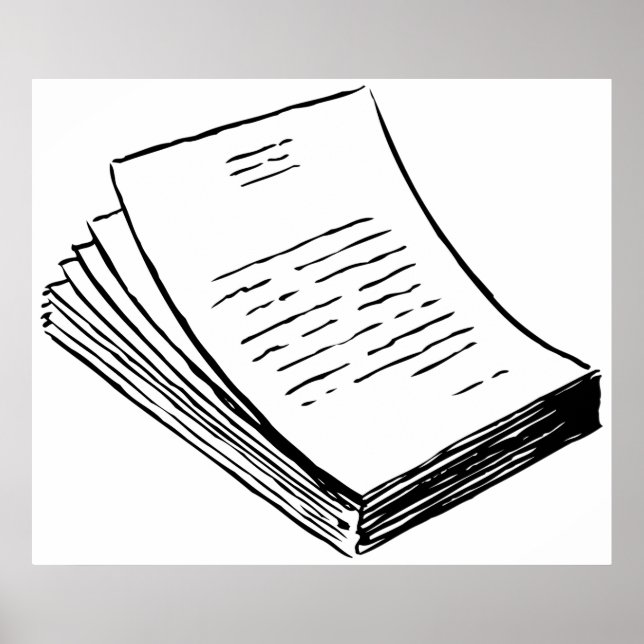 Papierstapel Poster (Vorne)