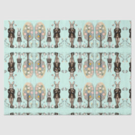 Papiertafel für das Ostertissue Seidenpapier